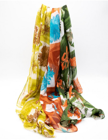 Autumn Chiffon Scarf