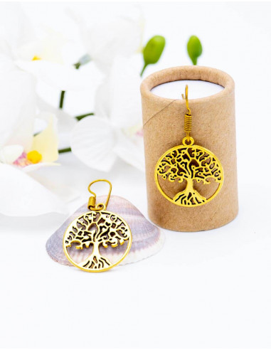 Tree of Life Round Earring