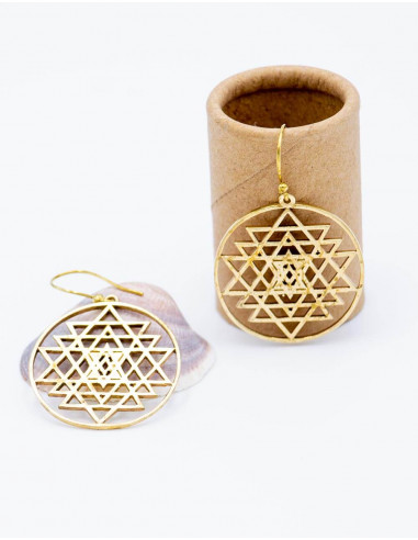 Circular Golden Earrings