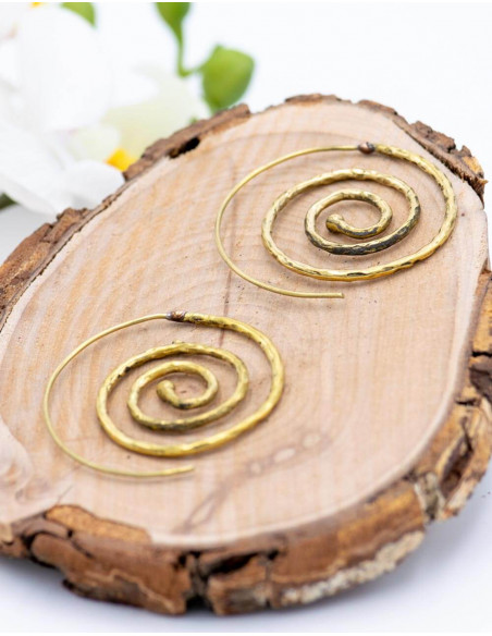 Runde baumelnde Ohrringe