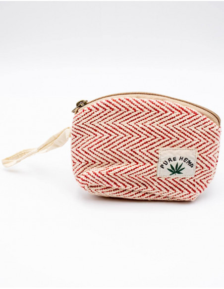 Red Hemp Toiletry Bag