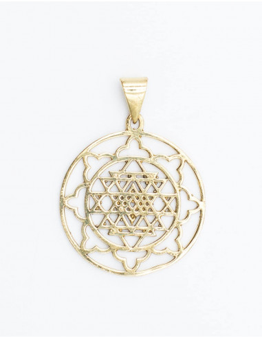 Silver or Gold Openwork Pendant