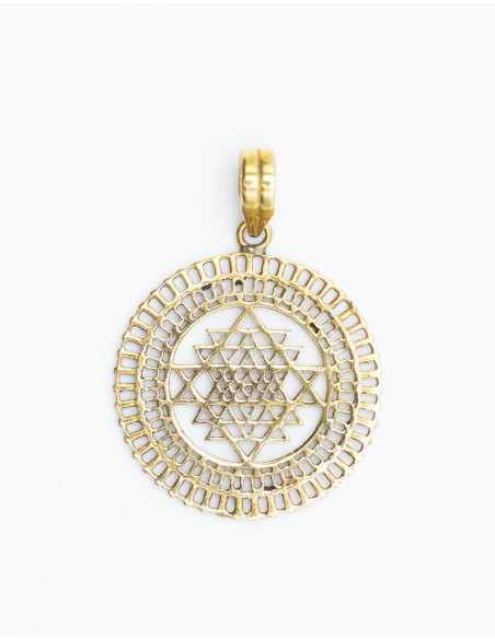 Rhombus Golden Pendant