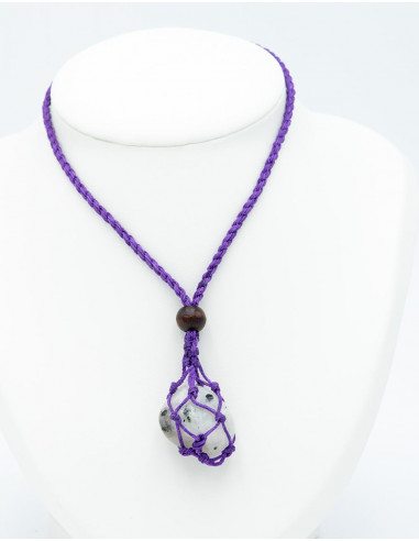 Colar com Pedra Mineral