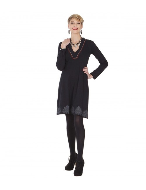 dress-winter-black-ethnic