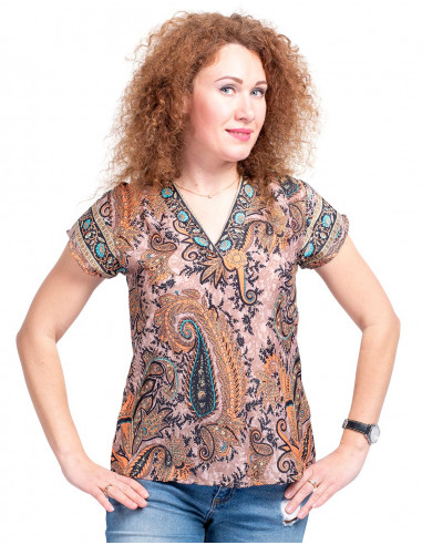 T-shirt cachemire