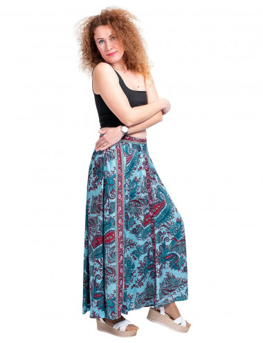 falda-larga-abotonada-hippie-chic-celeste