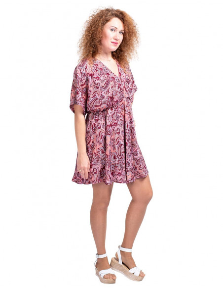 Pink Print Dress