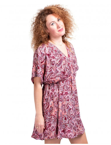 Vestido Estampado Rosa