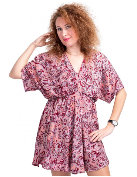 Kleid mit rosa Druck