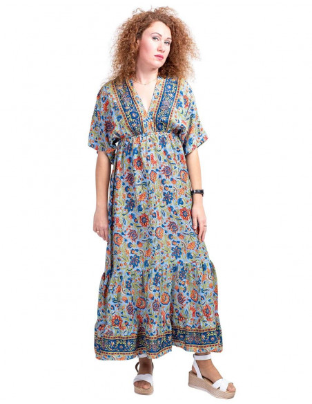 vestido-largo-con-volantes-celeste