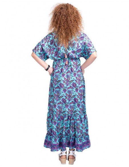Vestido de verão com babados