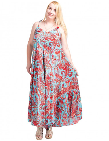 Printed and wide dress