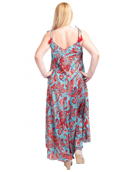 vestido-amplio-talla-grande-seda-azulyrojo