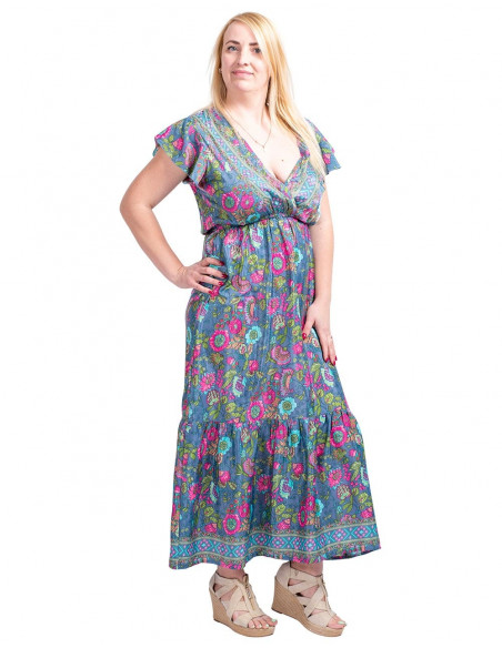 Wide Neckline Dress