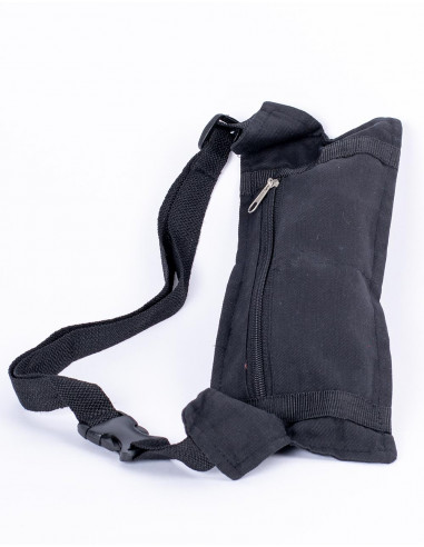 Anti-Theft Black Waist Bag