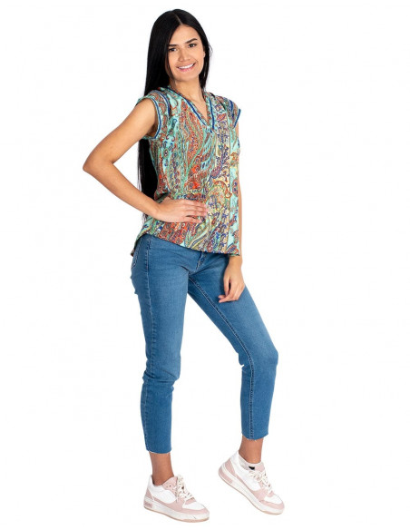 T-shirt de mangas pequenas