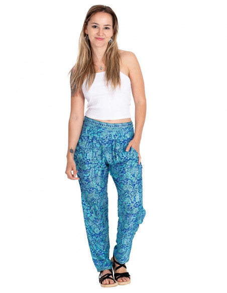 Pantalon slim imprimé