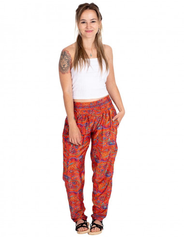 Pantalon slim imprimé