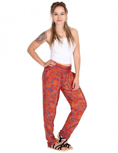 Pantalon slim imprimé