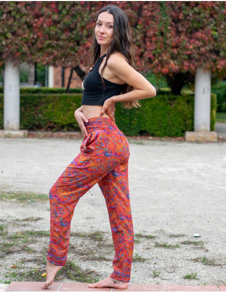 Calça skinny estampada