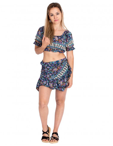 Set minigonna e top in seta 2