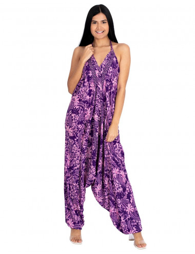 Long Purple Jumpsuit