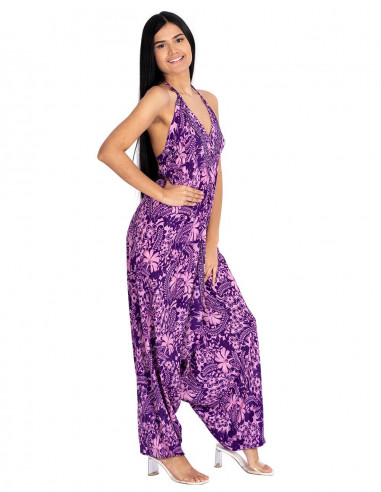 Long Purple Jumpsuit