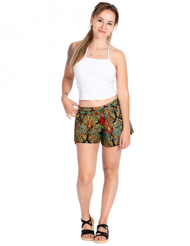 Short de seda solto