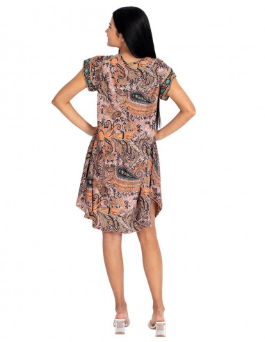 Basic-Kleid mit kurzen Ärmeln