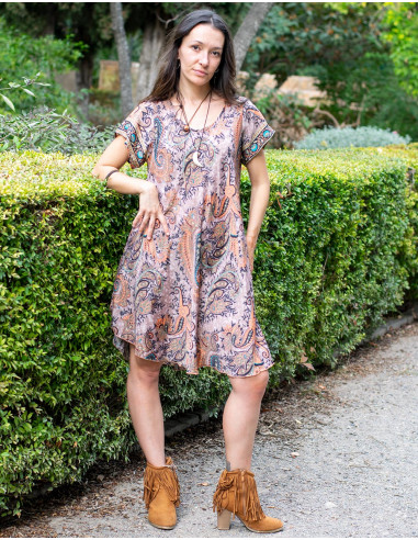 Robe basique manches courtes