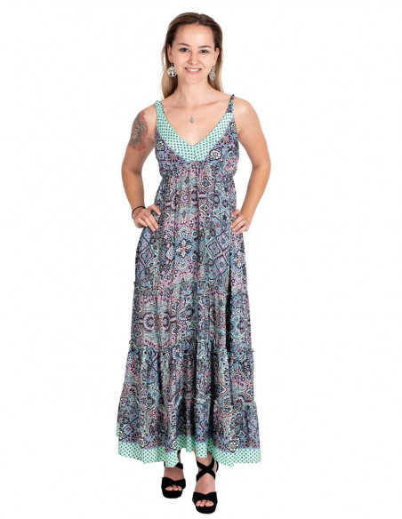 Langes Trägerkleid