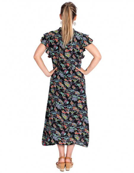 Abito camicia stampato