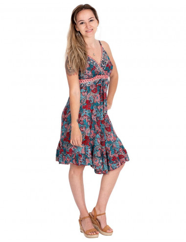 Printed silk dress 2