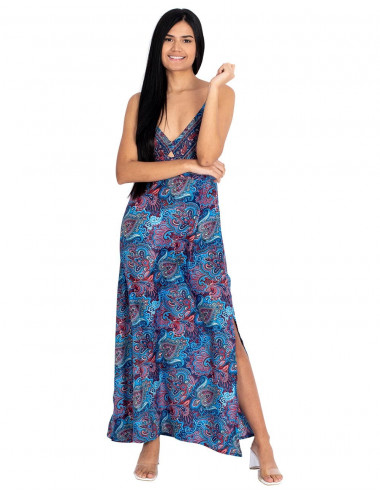 Vestido de alças estreito
