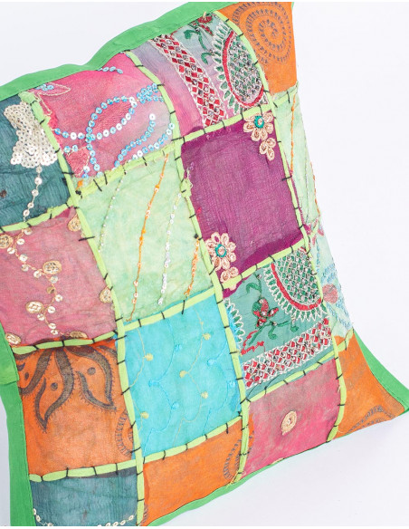 Capa de Almofada de Patchwork