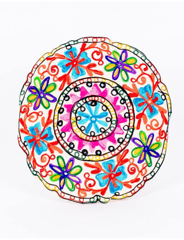 funda-cojin-redondo-con-bordados-multicolor 2