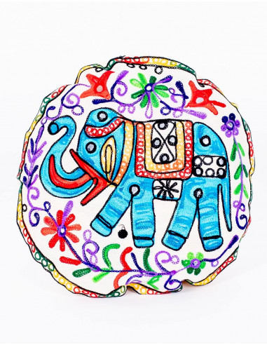 Capa de Almofada Circular Elefante