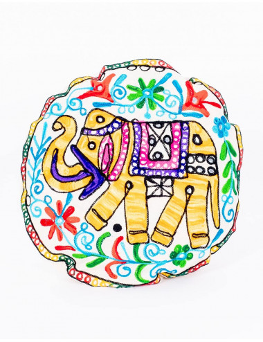 Yellow Elephant Cushion Cover