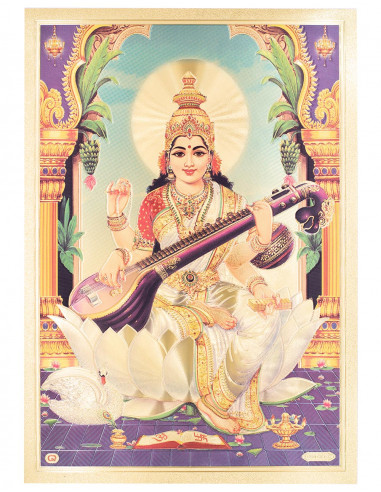 Imprimé déesse Sarasvati