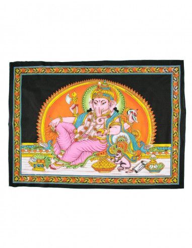 Arazzo-Dio-Ganesha-Meditazione orizzontale