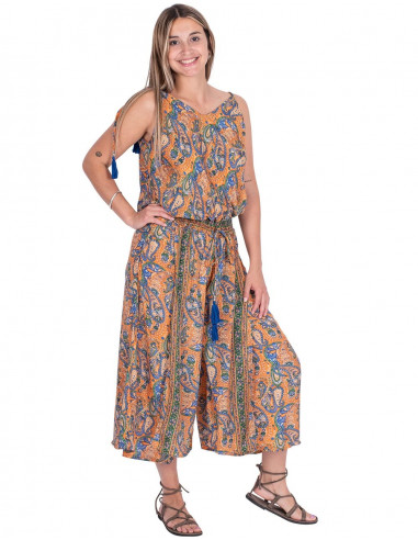 Loose Printed Jumpsuit