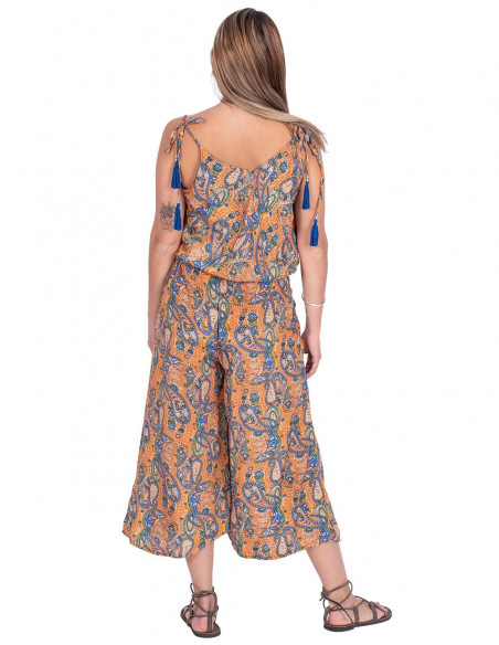 Loose Printed Jumpsuit