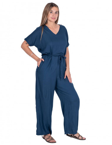 Blue Long Jumpsuit