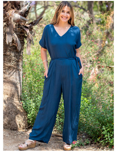 Blue Long Jumpsuit