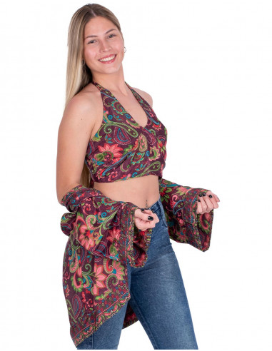 Top in seta e set kimono