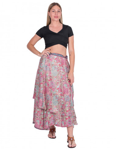 Two Layer Silk Skirt