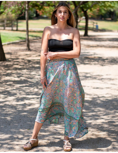 Asymmetric Long Skirt