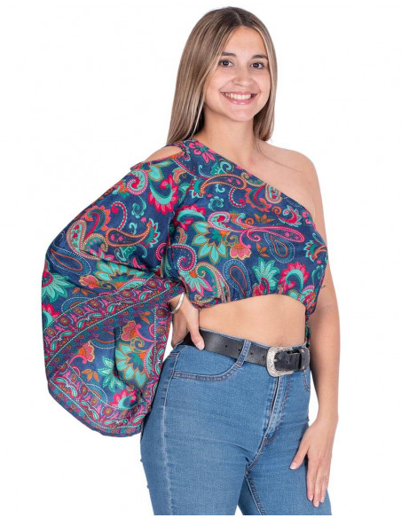 Asymmetrical One Shoulder Top