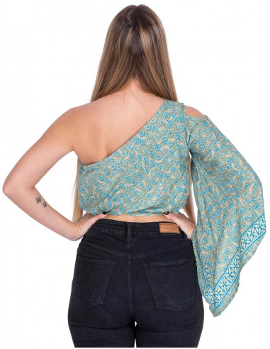 One Sleeve Lacing Top